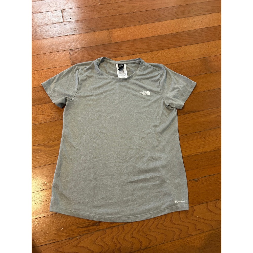 The North Face Womens FlashDry Circular Design T-Shirt Heather Grey Small